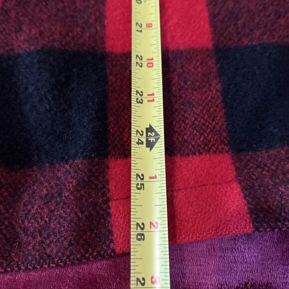 Bemidji Woolen Mills Pristine Vintage 1970 Heavy Wool Buffalo Plaid Shacket Sz M - Picture 9 of 10